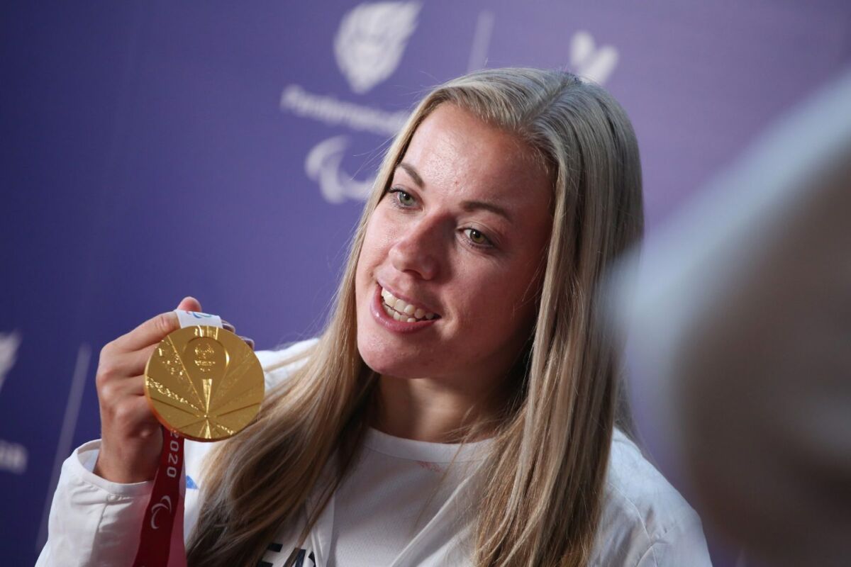 Eight-time gold medalist Hannah Cockroft of Great Britain has been among the Paralympic athletes pushing for parity.
Lia Toby—Getty Images for The National Lottery