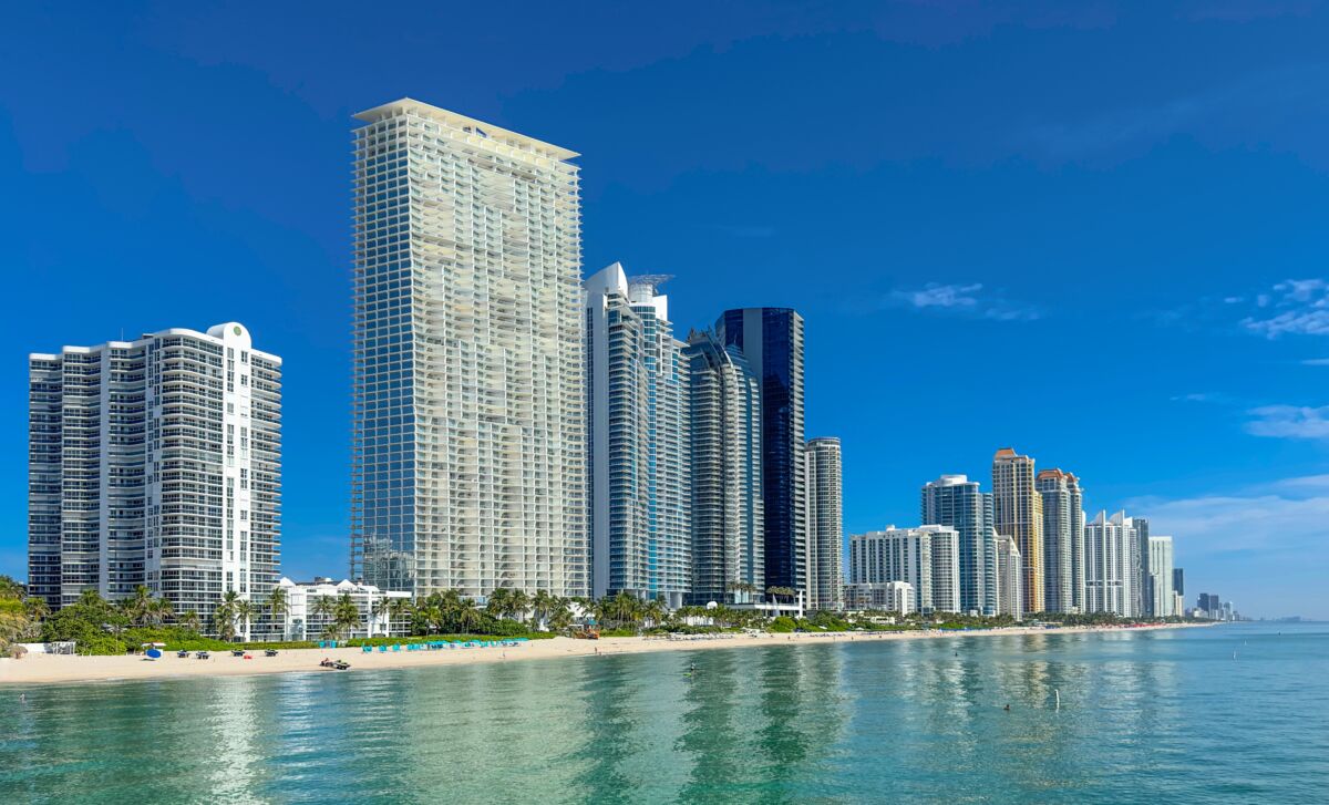 Miami,Sunny,Isles,Beach,Florida.,Panorama,Of,Miami,Beach,Fl.